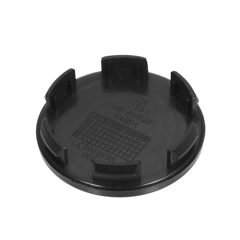 4-Piece Universal Car Wheel Center Caps, 55mm, ABS