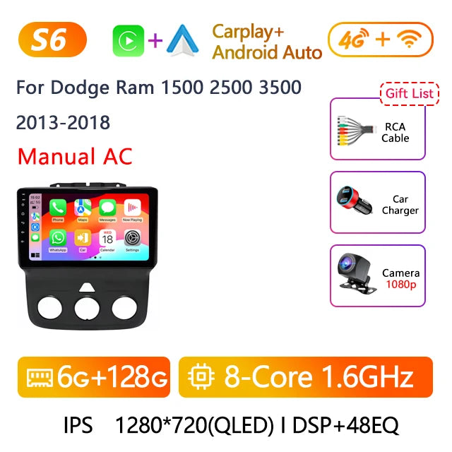 9" Android 12 Car Stereo for Dodge Ram 1500-3500, 6GB+128GB - image 38
