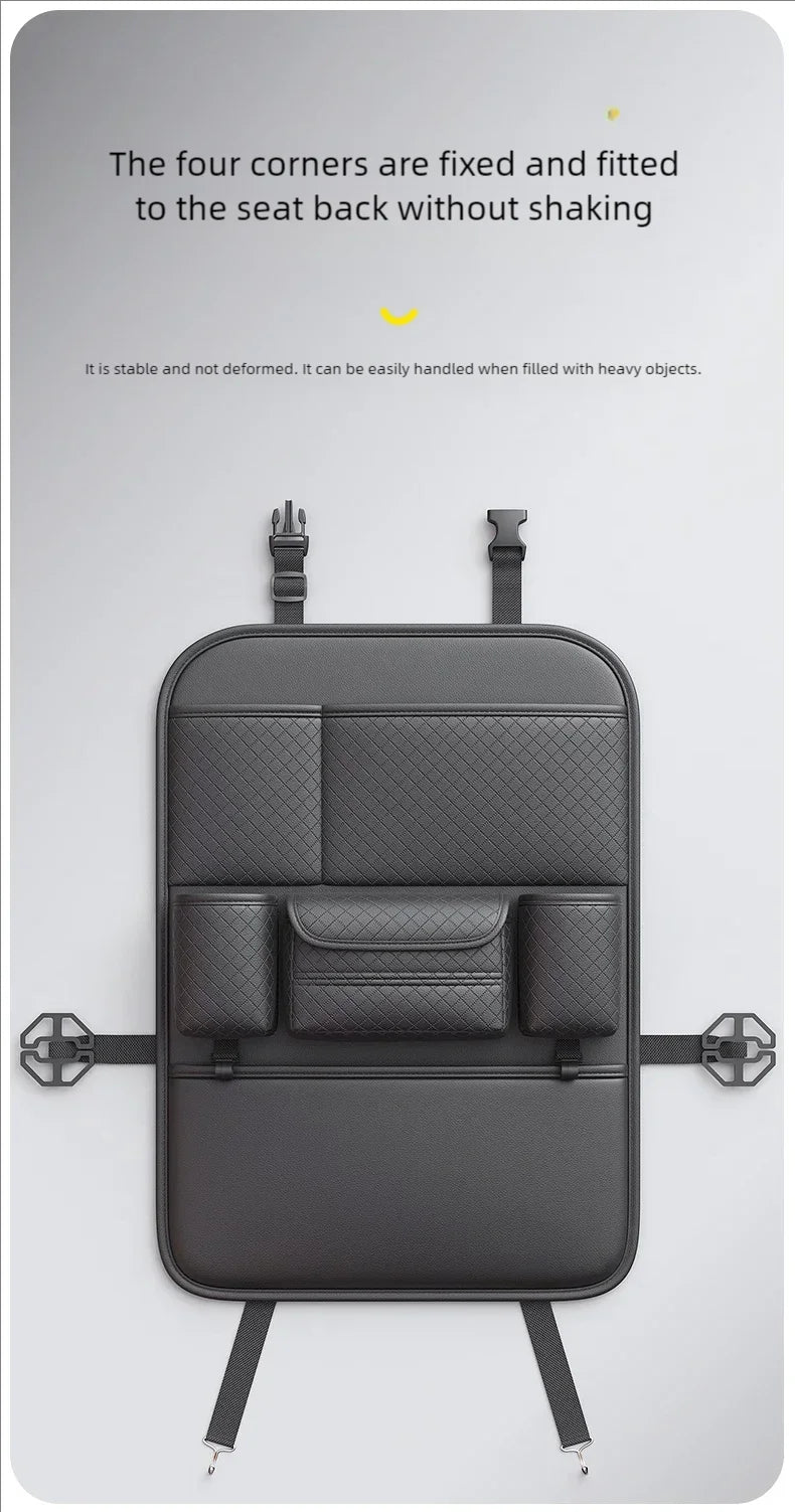 Car Seat Back Organizer with Kick Mat