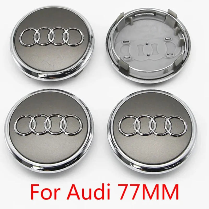 Wheel Center Caps for Audi A3-Q8 & R8, 60-77mm 4-Pack - image 11