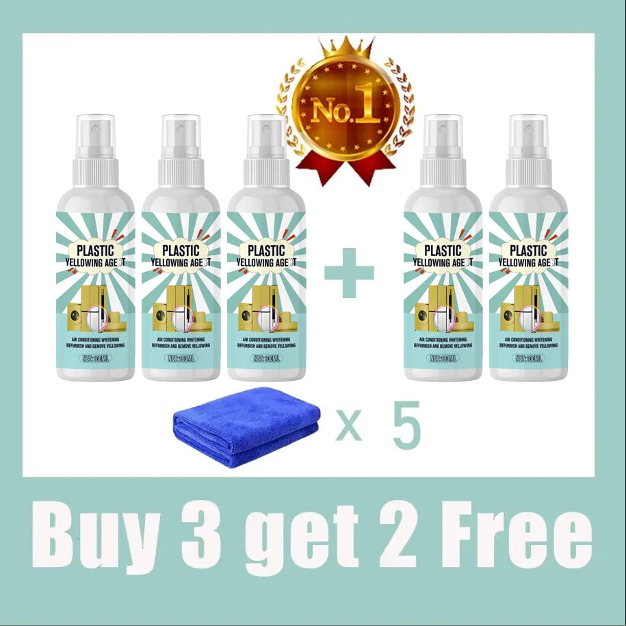 Plastic Yellowing Remover Spray for Air Conditioners and Home Appliances