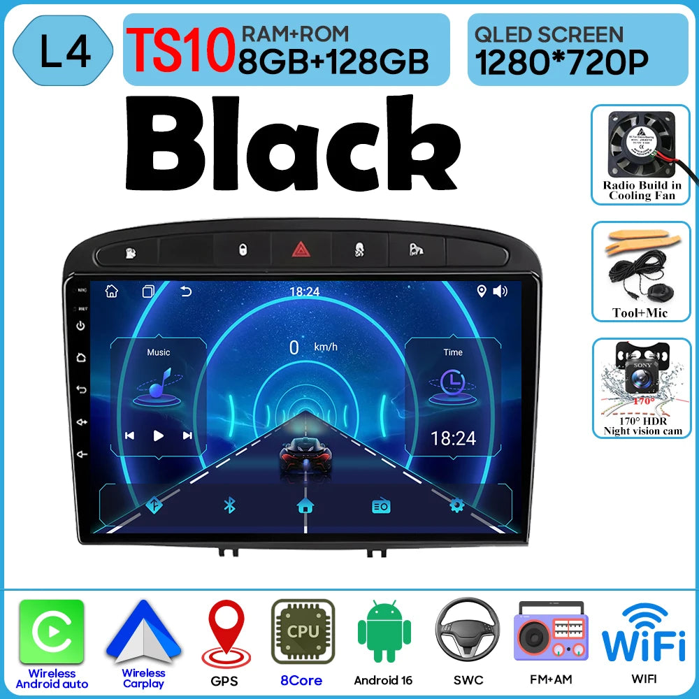 9" Android Car Radio for Peugeot 408/308 with Wireless CarPlay - image 16
