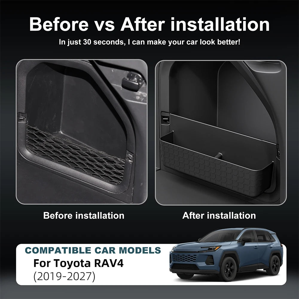Right Trunk Side Storage Partition Panel for Toyota RAV4 2019-2027