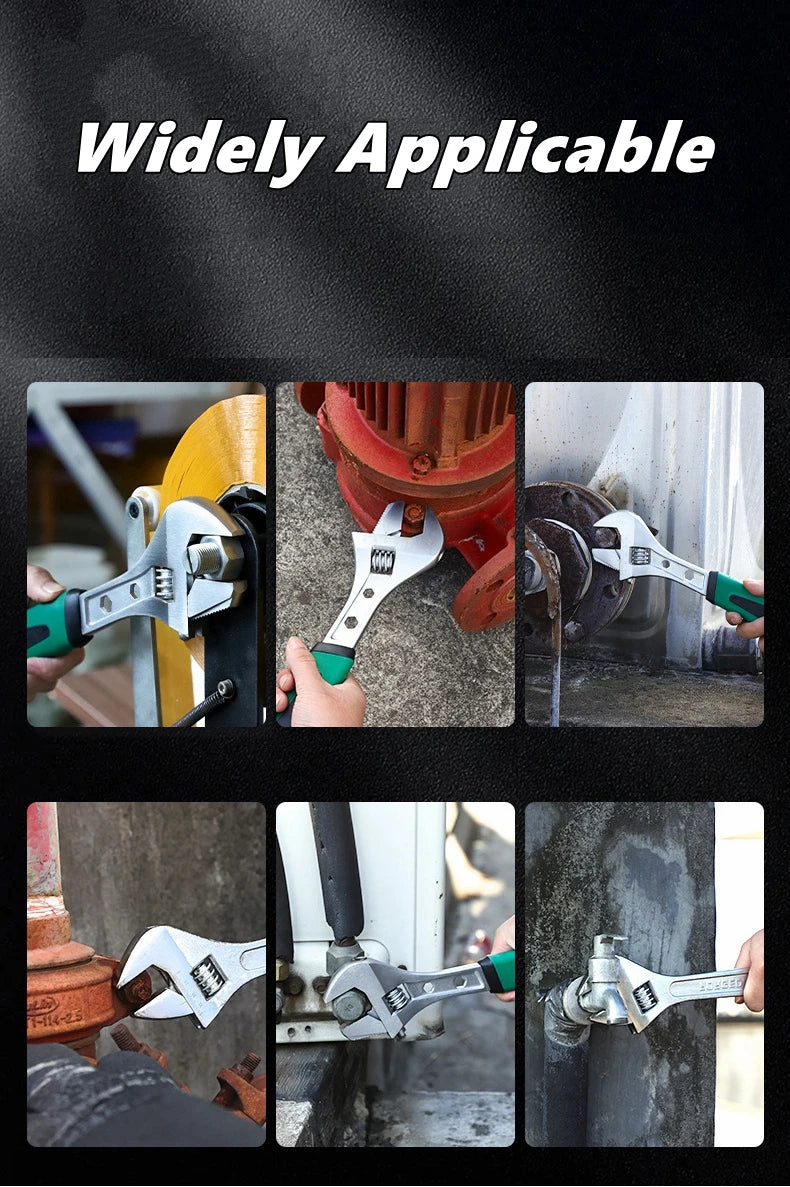 Adjustable Wrench Set - 8, 10, 12 Inch Multi-Purpose Hand Tool - image 6