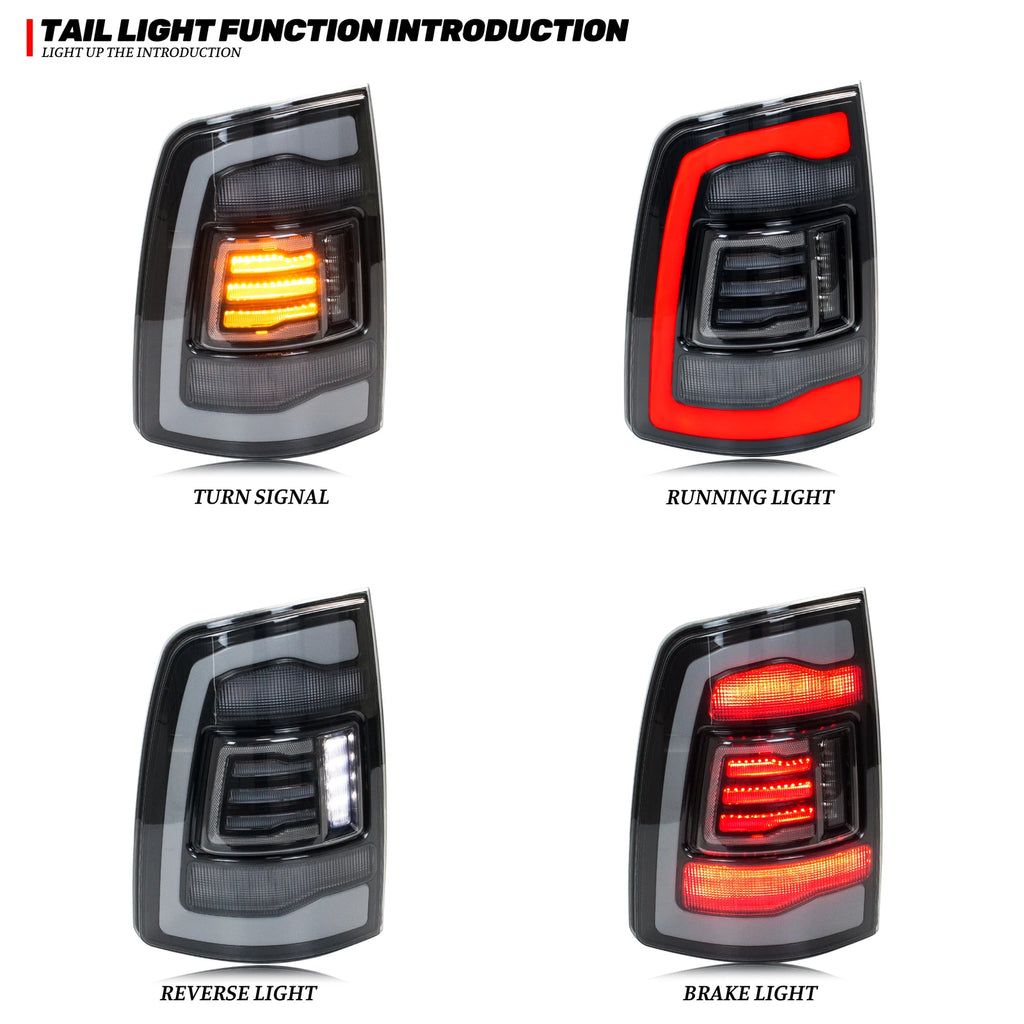Sequential LED Tail Lights for Dodge Ram 1500-3500 4th Gen - image 2