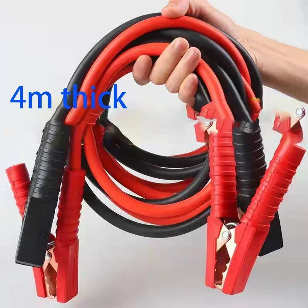 Quick Start Booster Cables 4m 2000A Heavy-Duty Car Battery Jumper Cables for Cars SUVs