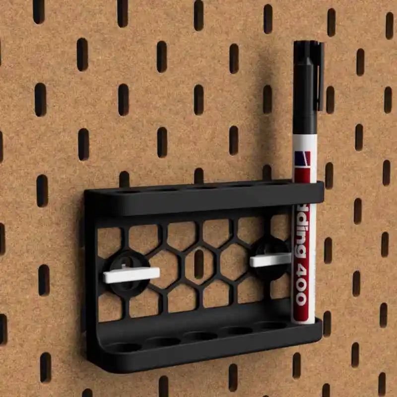 Pegboard Hanging Tool Organizer, Wall Mount Storage for Stationery, Markers, Screwdrivers and Small Tools, Space-Saving Desktop