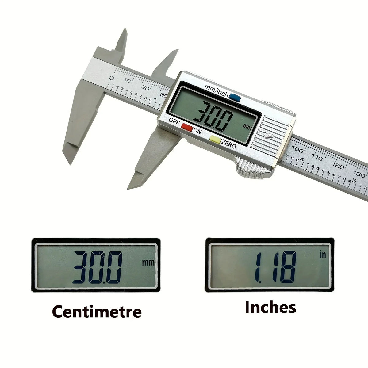6-Inch LCD Digital Caliper – Carbon Fiber Measuring Gauge