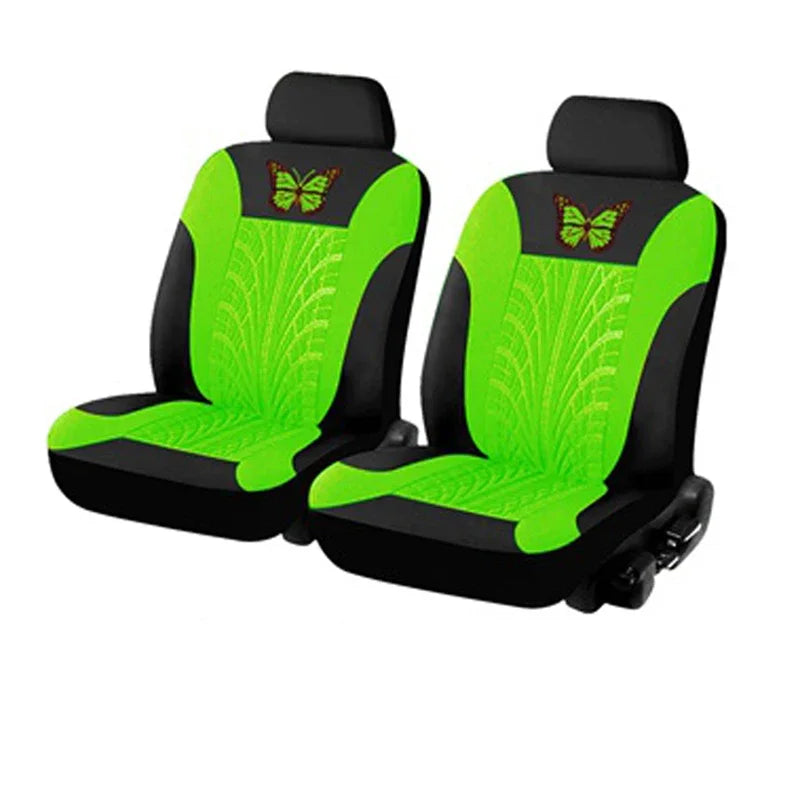 Butterfly Embroidery Car Seat Cover Set, Universal Fit