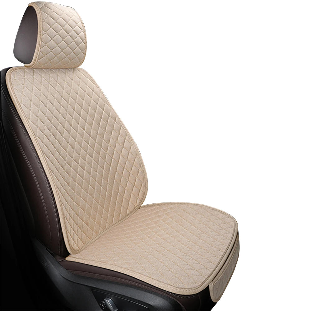 Breathable Cotton Blend Car Seat Cushion for Front or Rear Seats