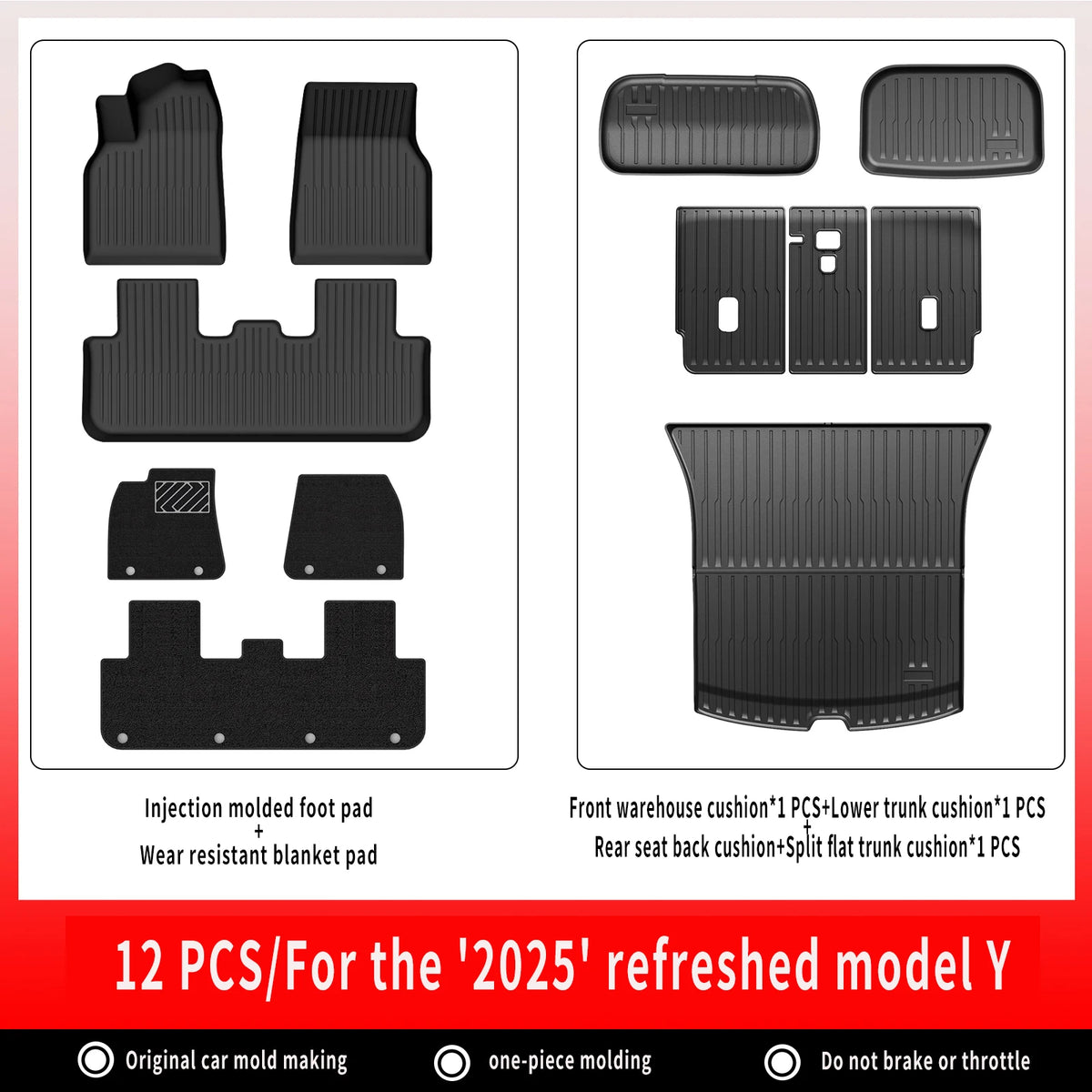 All-Weather TPE Floor Mats & Cargo Liner for Tesla Model Y 2025+ - image 26