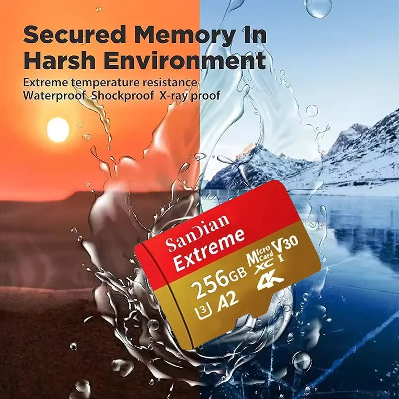 High Speed Micro SD Card 128GB 256GB Class10 U3 V30 100MB/s - image 2