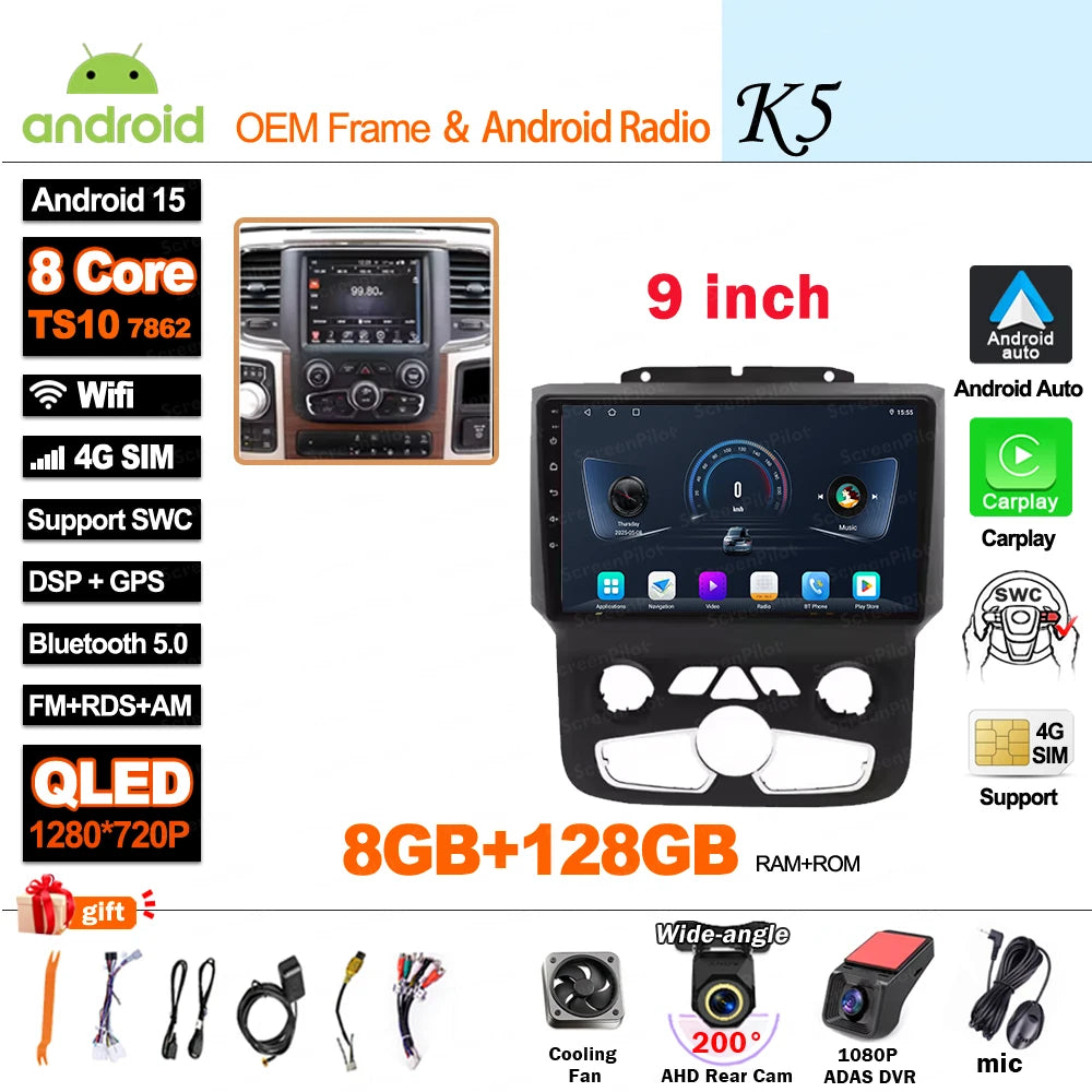 Android 16 Car Stereo Head Unit for Dodge Ram 1500 2500 3500 2013-2018 - image 49
