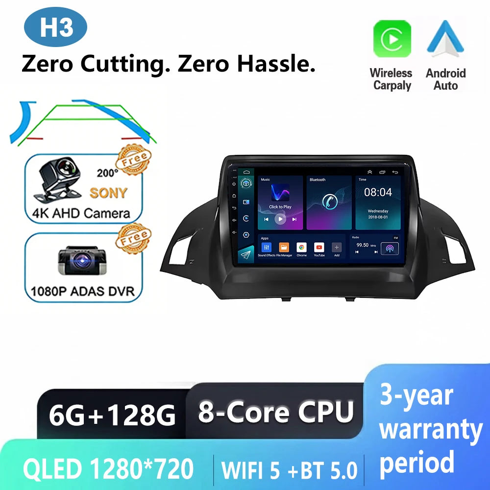 Ford C-MAX/Kuga/Escape Car Radio with GPS & Wireless CarPlay - image 12