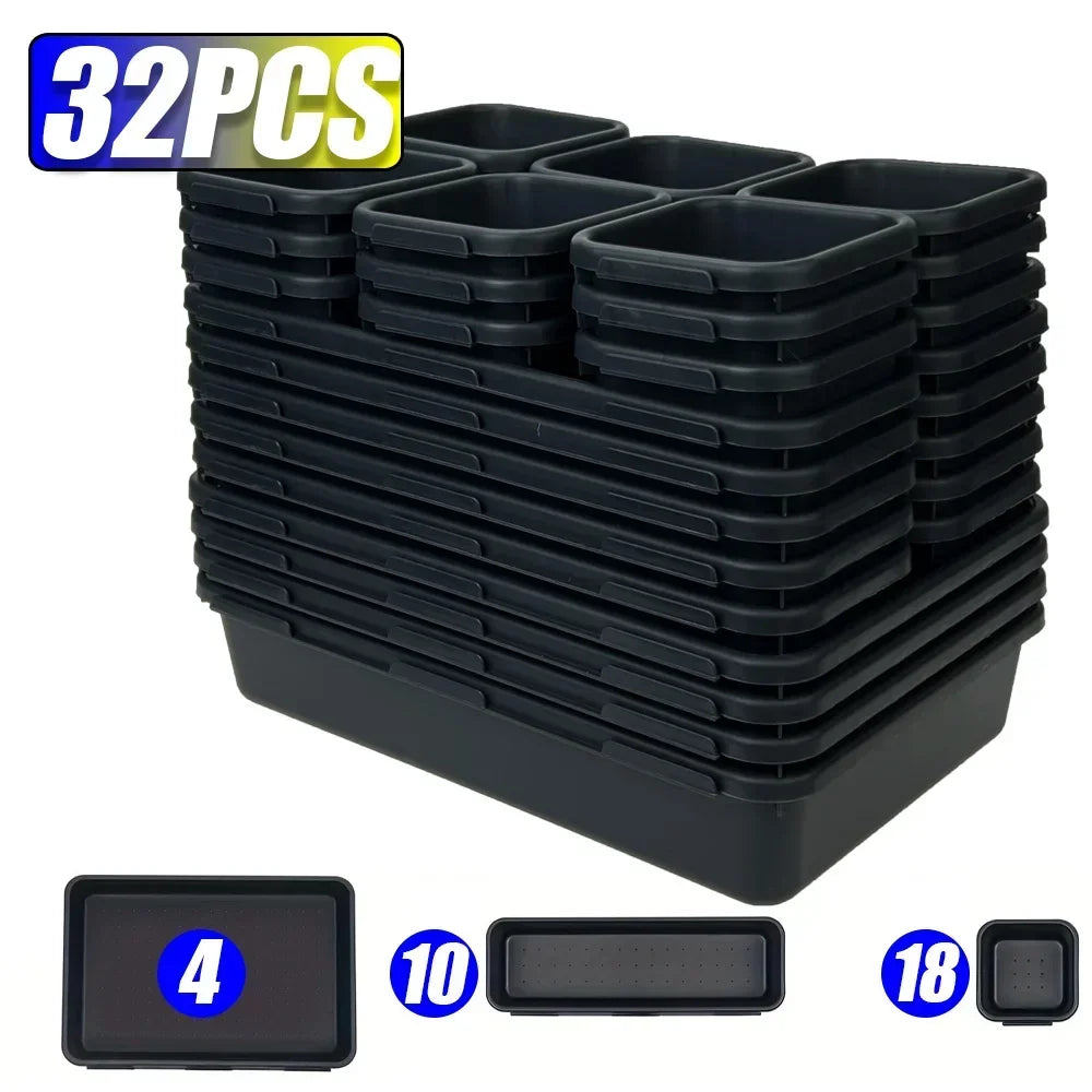 Drawer Organization 8/26/47pcs Tool Tray Divider Set for Workbench Cabinet Garage