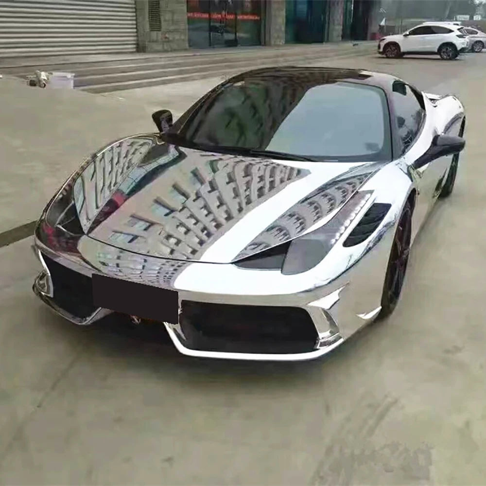 Chrome Mirror Vinyl Wrap Film for Car Motorcycle Laptop - image 3