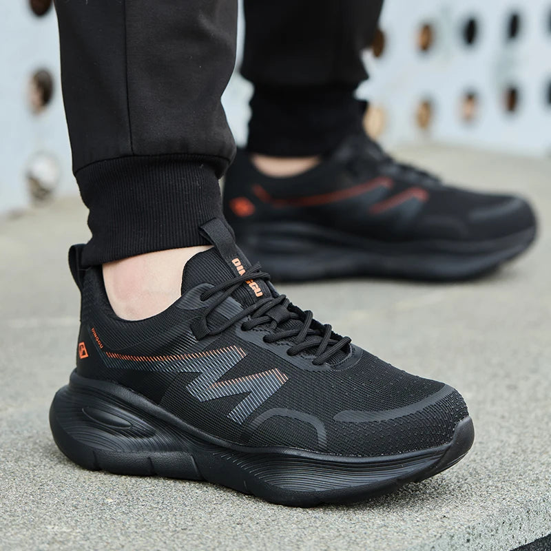 New Work Boots Steel Toe Safety Shoes Men Work Shoes Sneakers Lightweight Anti-Puncture Safety Shoes Men Indestructible Boots