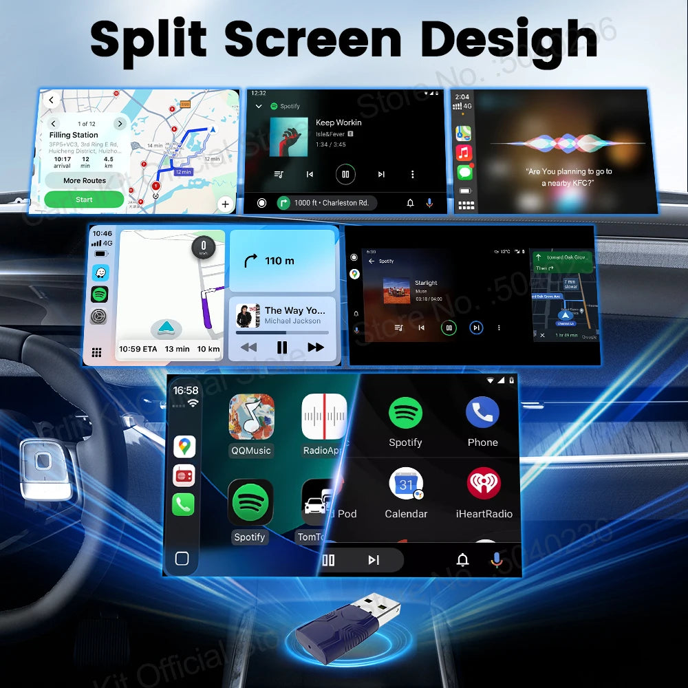 CarlinKit 5.0 Mini Ultra Wireless Adapter for Android Auto & CarPlay - image 4