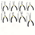 8 Piece Steel Pliers Set Includes Round Needle Pliers Top Scissors Wire Cutters For Indoor And Outdoor Repair Works