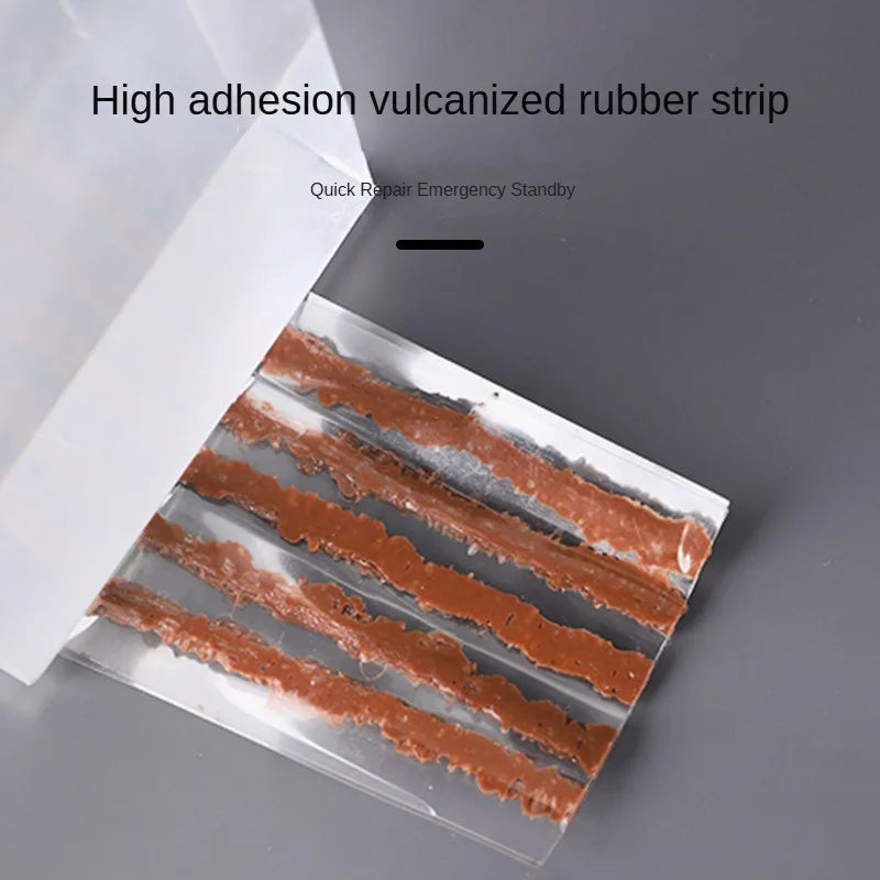 Bike Tubeless Tire Repair Kit Slug Plug Stopper Rubber Bacon Strips and Insertion Tool For Fixing Puncture Flat Road MTB Bicycle