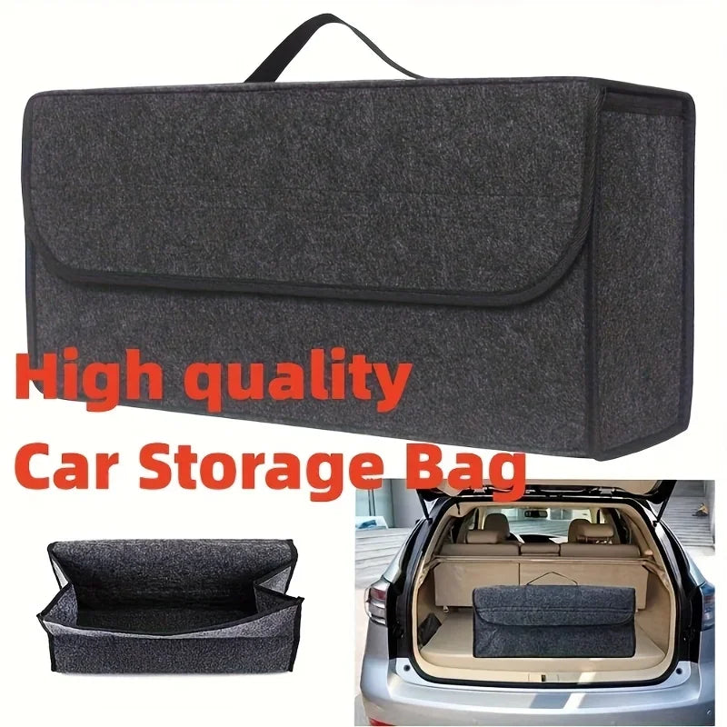 Foldable Car Trunk Organizer with Handles