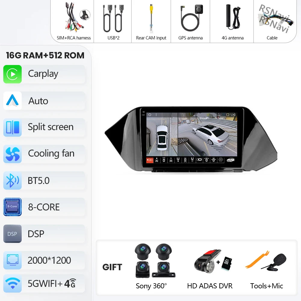 Hyundai Sonata DN8 Car Radio with Android Auto & CarPlay - image 14