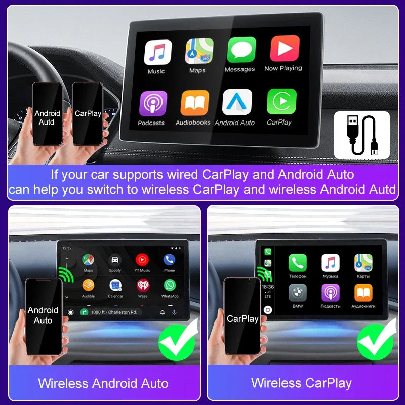 Wireless CarPlay & Android Auto Adapter - Mini AI Box for Cars - image 4