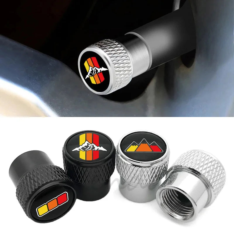 TRD Style Aluminum Valve Stem Caps for Toyota Tacoma & Tundra (4-Pack)