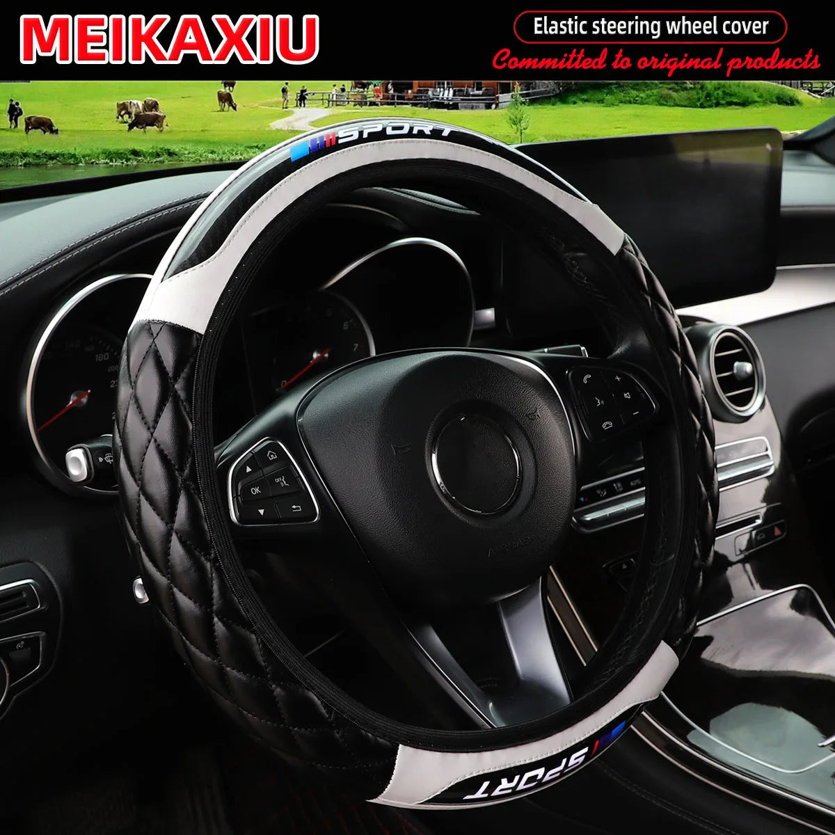 Universal Sport Steering Wheel Cover Without Inner Ring