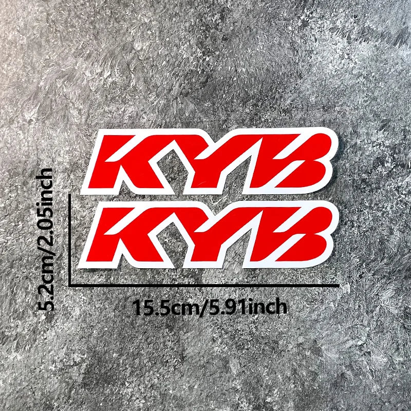 2-Pack KYB Front Fork Decals, Waterproof Vinyl - image 10