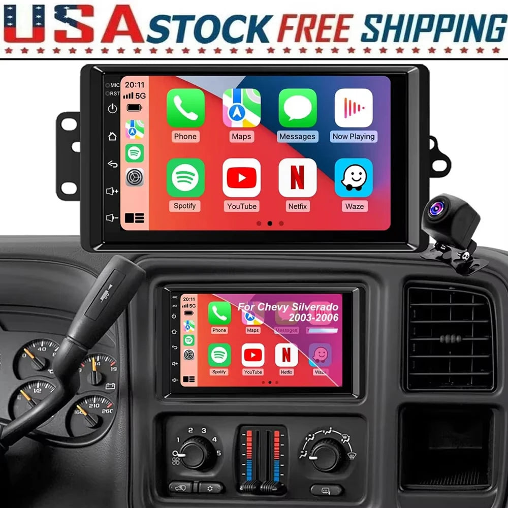 Android 13 Car Stereo for Chevy GMC | 7-inch Touchscreen with CarPlay