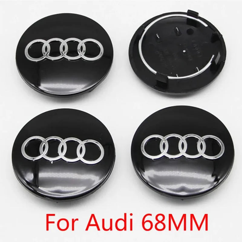 Wheel Center Caps for Audi A3-Q8 & R8, 60-77mm 4-Pack - image 7