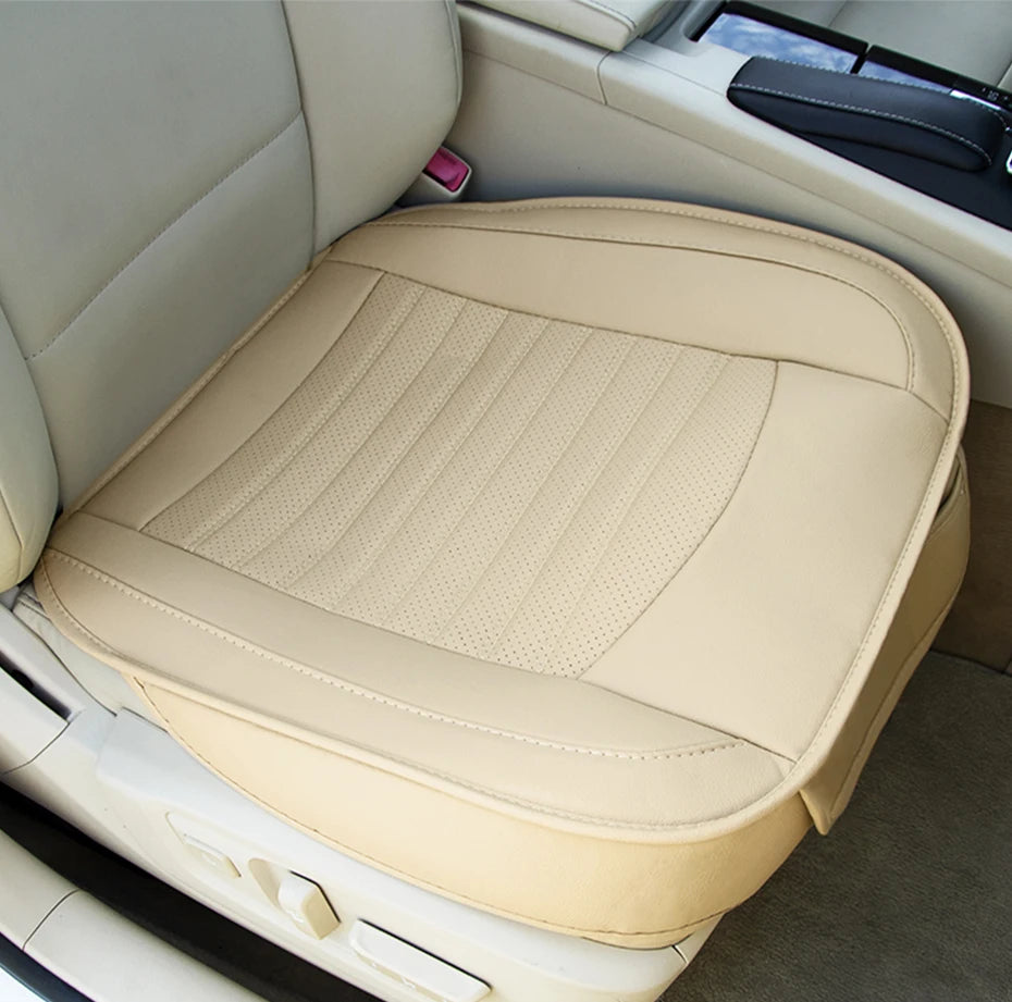 PU Leather Front Seat Cover with Anti-Slip Backing