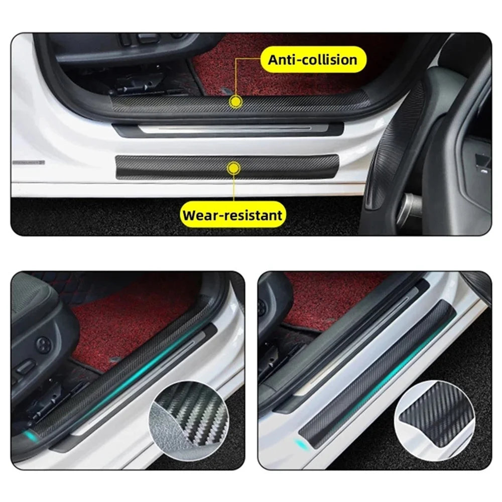 Carbon Fiber Texture Protective Tape for Car Door Sills and Bumpers
