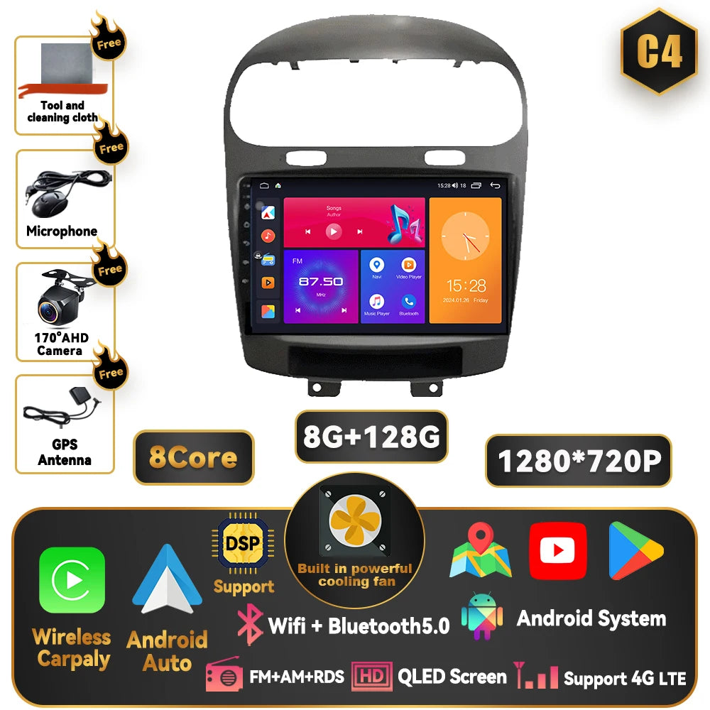 Dodge Journey 2011-2020 9 Inch QLED Android Multimedia Player - image 15