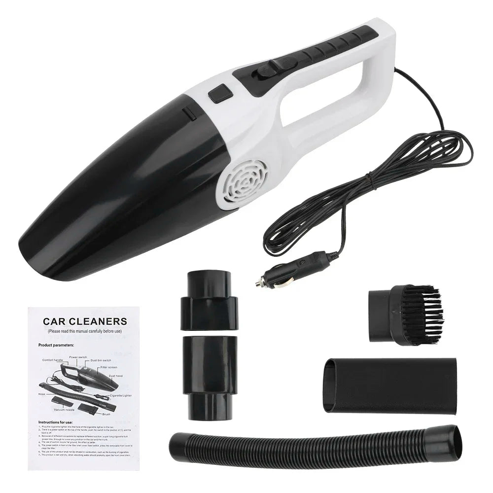 Car Vacuum Cleaner Portable Wet and Dry Dual-Use Handheld Mini High Suction 12V 120W