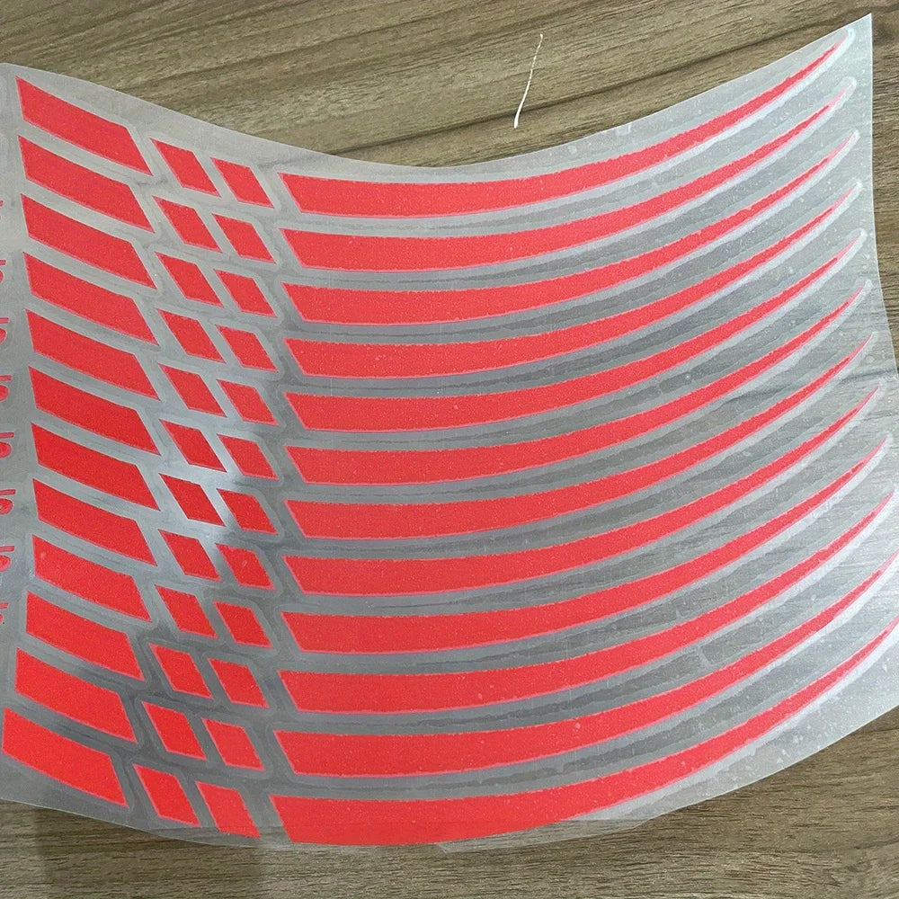 12pc Motorcycle Wheel Rim Stripe Decals, Waterproof Vinyl - view 9