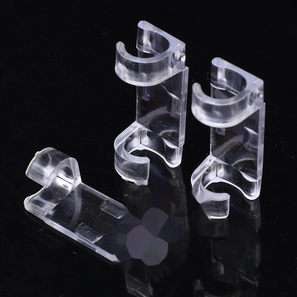 Transparent Cable Organizer Clips, 20/100 Pack