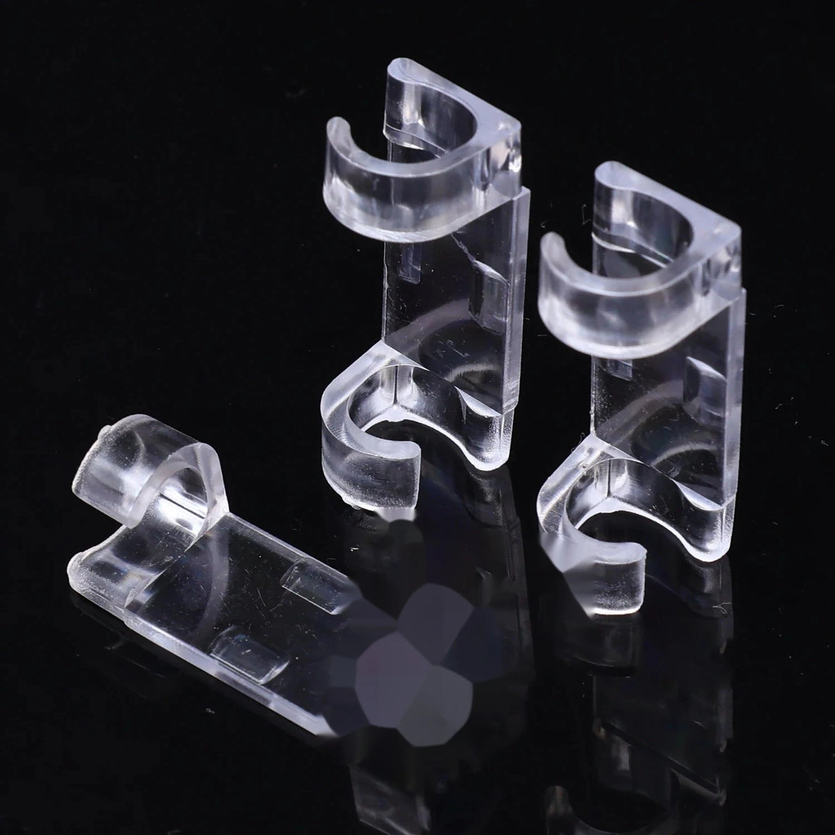 Transparent Cable Organizer Clips, 20/100 Pack