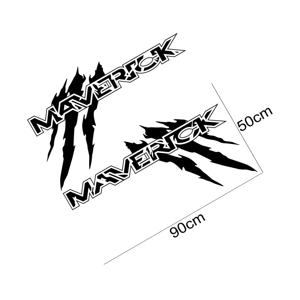 2-Pack Ford Maverick Claw Decals - Vinyl Truck Graphics - image 5