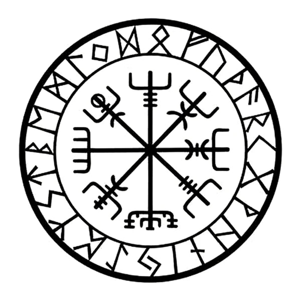 Compass Rune Reflective Vinyl Decal for Car and Motorcycle - view 2