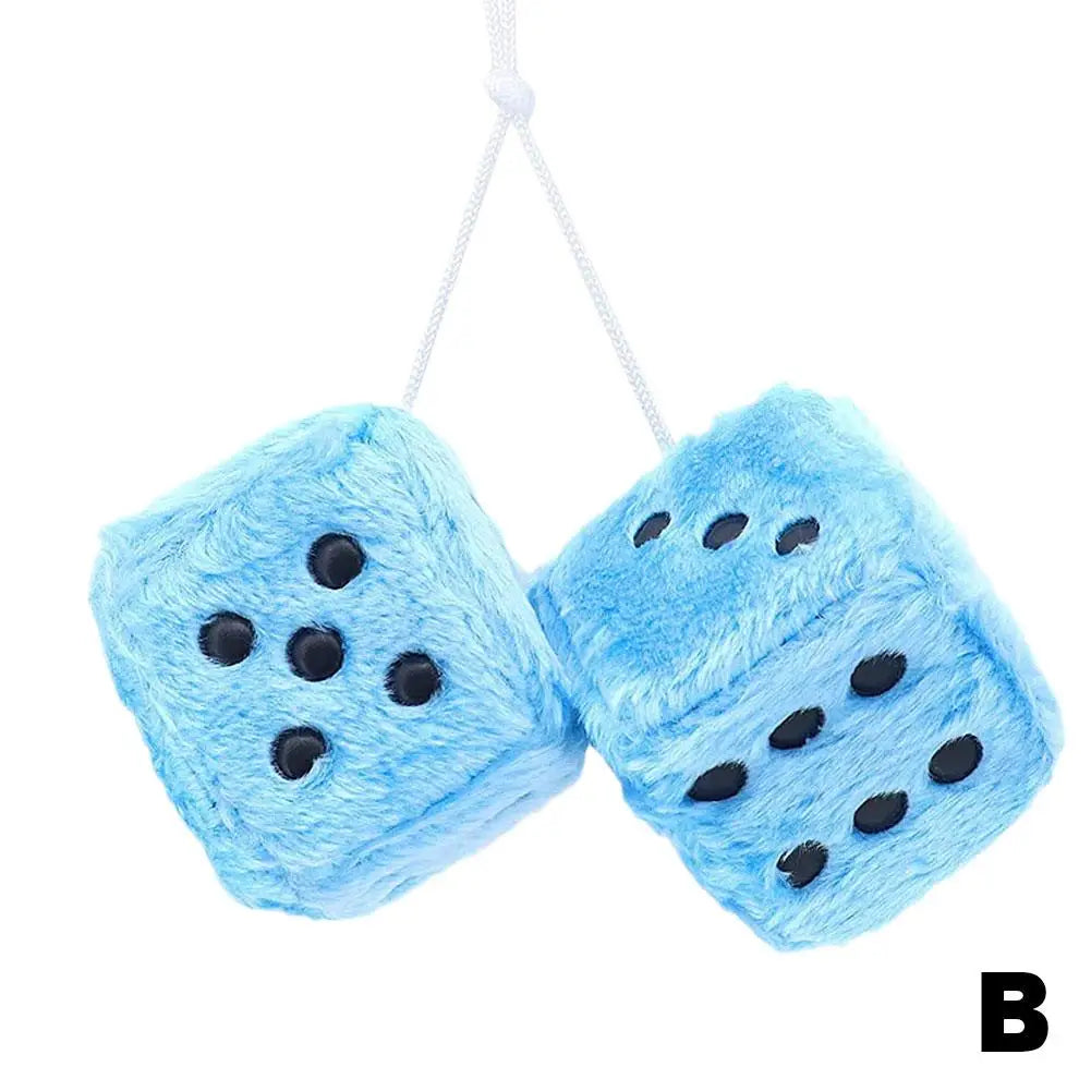 Cute Plush Dice Hanging Pendant | Car & Home Decor - image 9