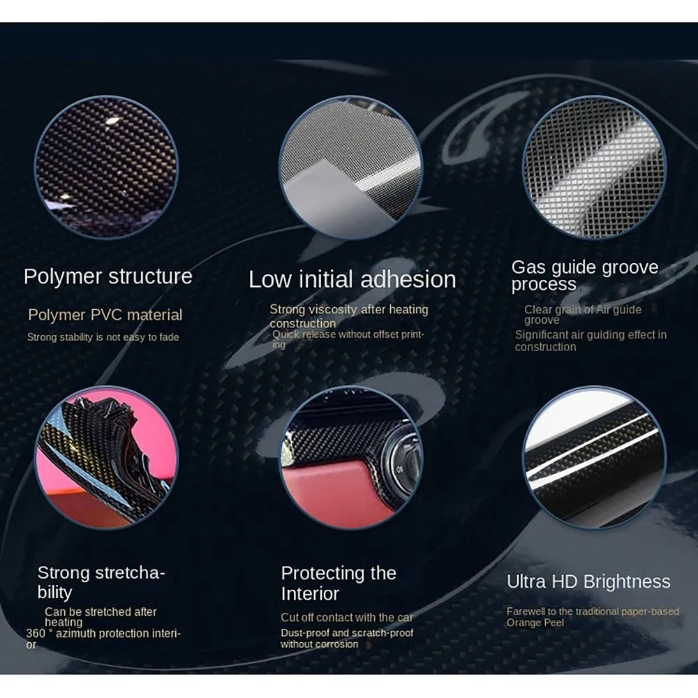 3D Matte Carbon Fiber Vinyl Film Motorcycle Body Wrap - image 5