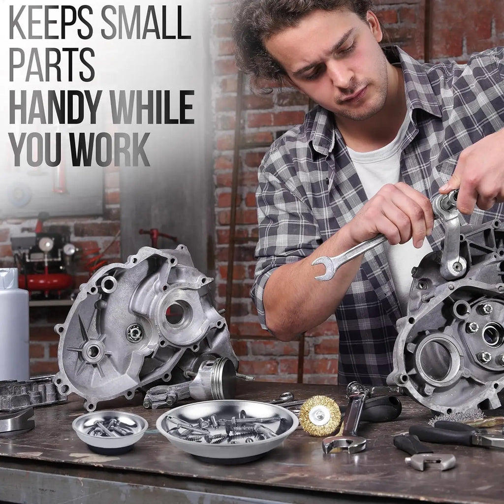 Magnetic Screw Tray Bowl – Portable Bolt Holder