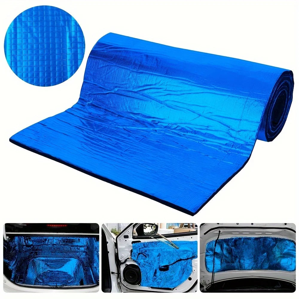 Aluminium foil insulation pads, self adhesive car hood heat and sound shield