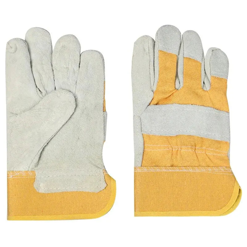 Full Palm Cowhide Welding Gloves, Thickened Wear-Resistant Insulated