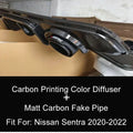 Rear Bumper Diffuser with LED for Nissan Sentra and Sylphy 2020-2022 - view 14