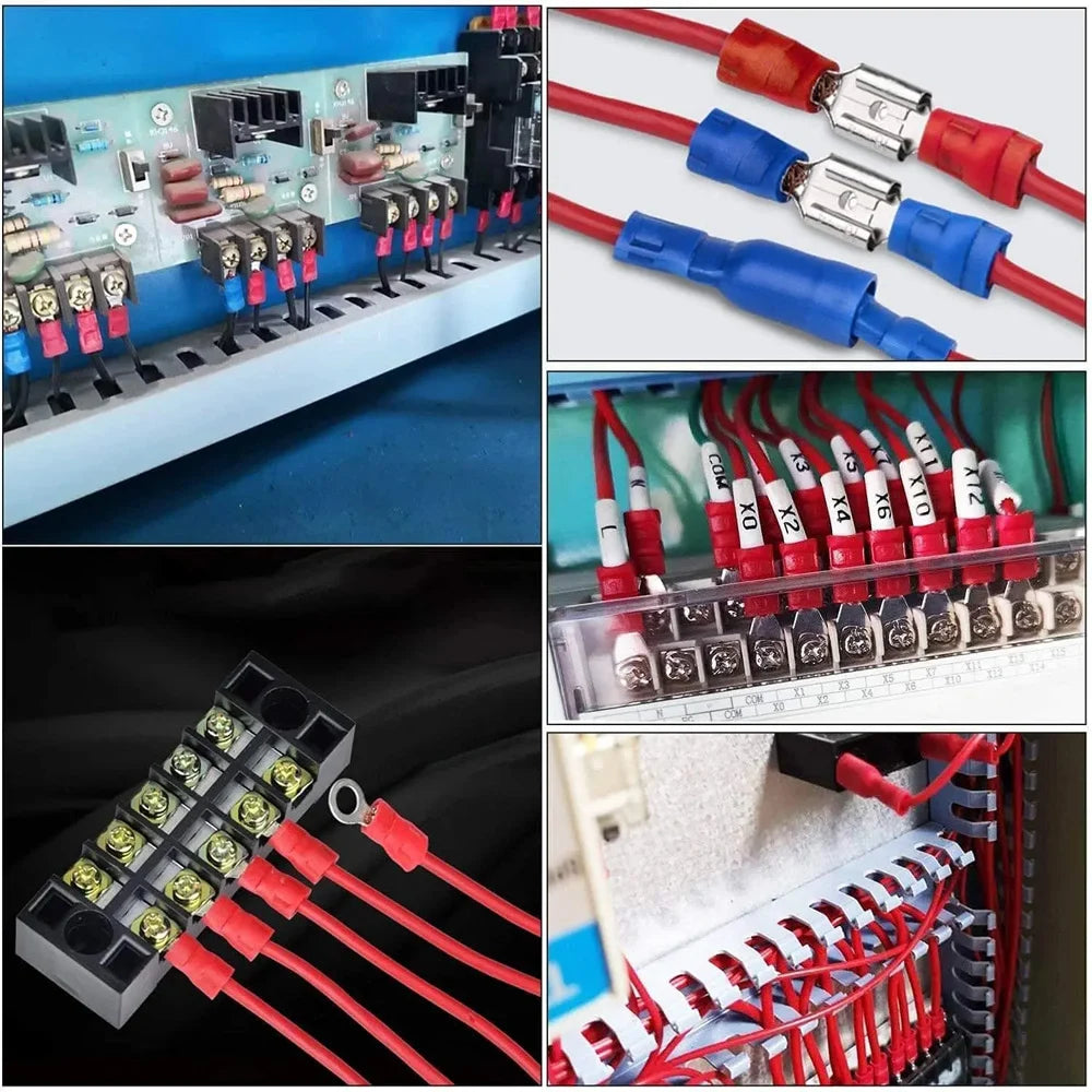 280-Piece Insulated Crimp Terminal Kit – Spade & Butt Connectors