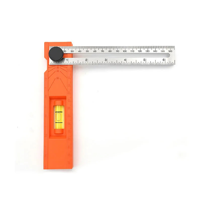 Multi-Angle Woodworking Ruler with Depth Gauge - Adjustable Protractor - image 5