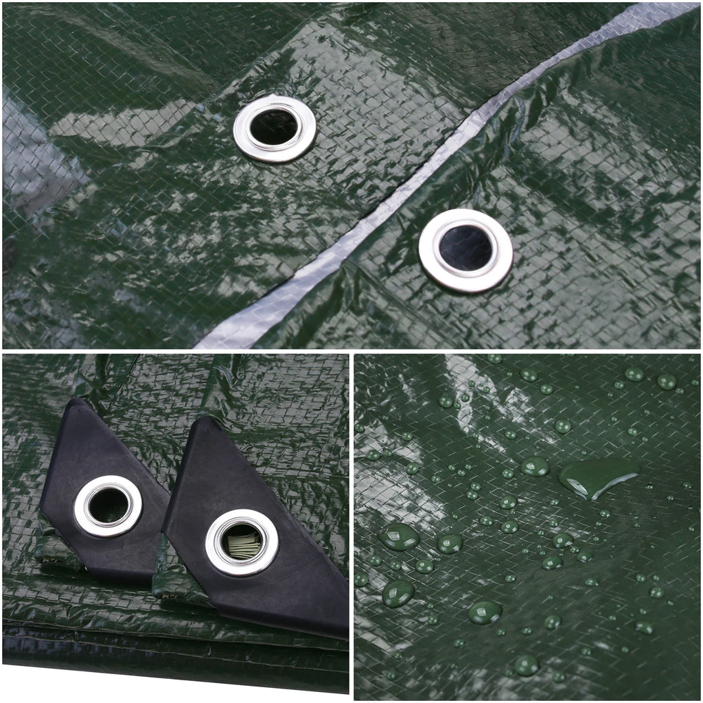 Heavy-Duty Waterproof Canopy Tarp Sheet with Grommets
